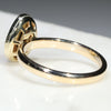Natural Australian Boulder Opal and Diamond  Gold Ring Size 7.25 Code - JRL18