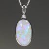 White Opal Pendant Sterling Silver