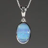 Green Boulder Opal Pendant