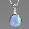 Solid Round Opal Pendant