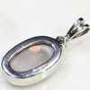 Natural Australian Opal and Diamond Silver Pendant with Silver Chain Code -SD150