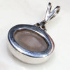 Natural Australian Boulder Opal and Diamond Silver Pendant with Silver Chain Code -SD144
