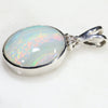 Solid white Opal-Natural Diamond-Sterling Silver