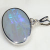 Natural Solid White Opal with Diamond