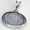 Natural Australian Opal and Diamond Silver Pendant with Silver Chain Code -SD131