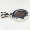 Natural Australian Boulder Opal and Diamond Silver Pendant with Silver Chain Code -SD141