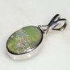 Natural Australian Solid Boulder Opal Pendant