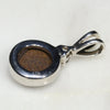 Natural Australian Boulder Opal and Diamond Silver Pendant with Silver Chain Code -SD134