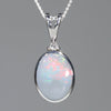 Natural Opal Silver Pendant