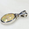 Silver Opal Pendant Side View