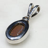 Silver Solid Opal Pendant Rear View