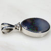Silver Opal Pendant Side View