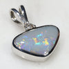 Solid Opal Silver Pendant