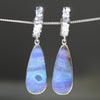 Natural Australian solid Boulder Opal earrings
