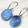 Natural Australian Boulder Opal Silver Earring (23mm x 10mm) Code -SEJ300