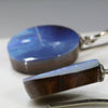 Natural Australian Solid Boulder Opal earrings