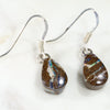 Australian Boulder Opal Matrix Silver Earrings Code -ERJ400