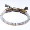 White Opal Bead Bracelet