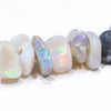 Natural Australian Opal Silver Bracelet 14.5cm-16cm Code AWB04