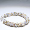 Natural Australian Opal Silver Bracelet 18.5-20cm Code AWB05