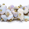 Natural Australian Opal Silver Bracelet 18.5-20cm Code AWB05