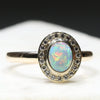 real opal engagement ring