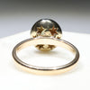 Natural Australian Crystal  Opal and Diamond  Gold Ring Size 7.5 Code -RL19