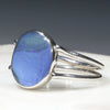 Australian Solid Boulder Opal Silver Ring - Size 9 Code R129