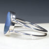 Australian Solid Boulder Opal Silver Ring - Size 9 Code R129
