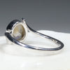 Natural Australian Opal Silver Ring - Size 10 Code -R39