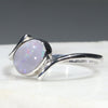 Natural Australian Opal Silver Ring - Size 10 Code -R39
