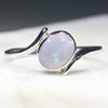 Natural Australian Opal Silver Ring