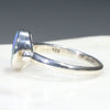 Australian Solid Boulder Opal and Diamond Silver Ring - Size 6.25 Code - SRD90