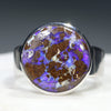 natural Australian Opal Matrix Silver ring