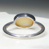 Australian Solid Opal Silver Ring - Size  5 Code - SRJA10