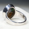 Silver Opal Ring Semi Side View