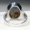 Silver Solid Opal Ring Rear View