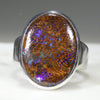 Natural Australian Matrix Opal Silver Ring