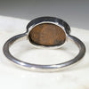 Silver Solid Opal Ring Rear View