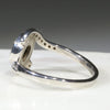 Australian Solid Boulder Opal and Diamond Silver Ring - Size 8 Code - SRDA21