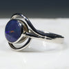 Australian Boulder Opal Silver Ring - Size 7.75 Code - R537