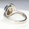 Natural Australian Boulder Opal Silver Ring - Size 6 Code - R536