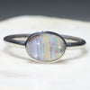 Boulder Opal Ring Silver
