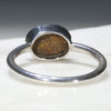 Natural Australian Boulder Opal Silver Ring - Size 10.5 Code - R60