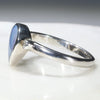 Australian Solid Boulder Opal and Diamond Silver Ring - Size 6.5 Code - SRD36