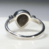Australian Solid Boulder Opal and Diamond Silver Ring - Size 6.5 Code - SRD36