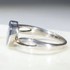 Natural Australian Boulder Opal Silver Ring - Size 10.5 Code - R50