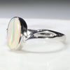 Natural Australian Boulder Opal Silver Ring - Size 9 Code - JR180