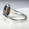 Natural Australian Boulder Opal Silver Ring - Size 9 Code - JR180