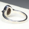 Australian Solid Boulder Opal and Diamond Silver Ring - Size 5.25 Code SRD41